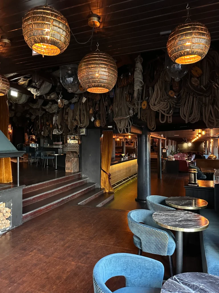 Interior of Louise Restaurant & Bar, where Romslo Entertainment recorded their swing-inspired Frankly Swingin’ track.